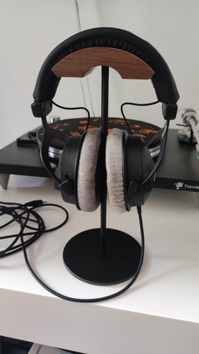 Support casque hifi noir - casque,