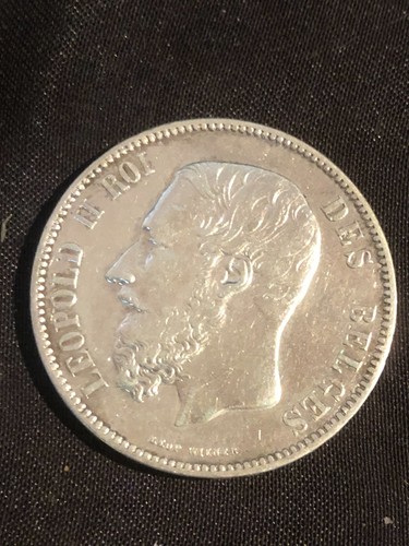 Francs argent belges leopold - francs,