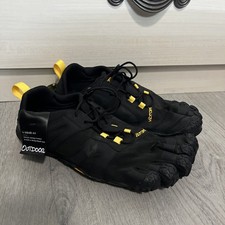 NEW Vibram Trekking Sports Shoes Fivefingers V-Trail 2.0 Black Yellow Size 9-9.5
