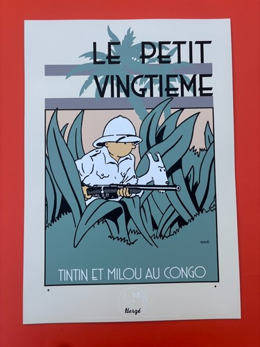 Herge serigraphie tintin - herge,