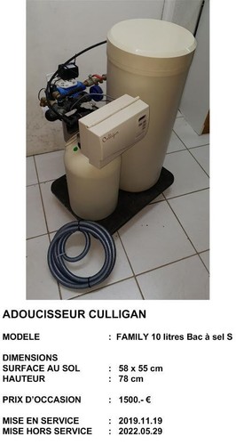 Adoucisseur culligan modèle - adoucisseur,
