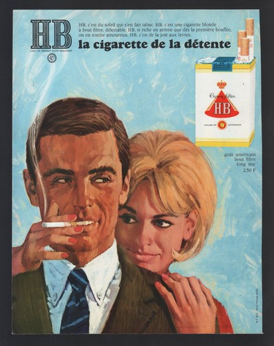 Publicite 1966 cigarettes - 1966, hb
