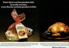 advertising 0521 1976 le poulet roti Douce France ready to cook 2 p