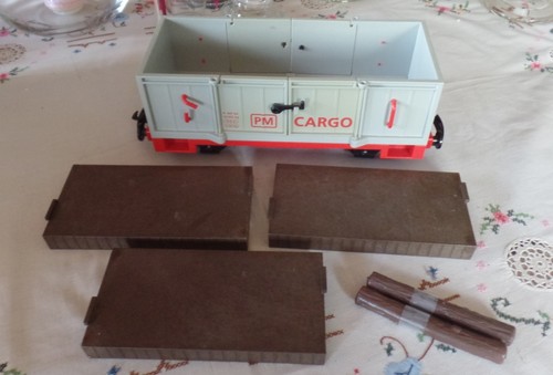 Playmobil wagon gris train - gris,