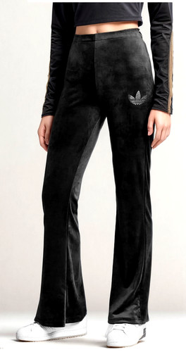 Pantalon velours rhinestone - pantalon,