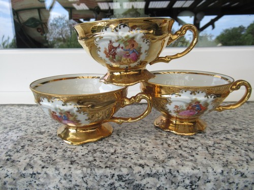 Tasses doré couple - doré,