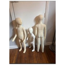 Used Bendable Child Size Mannequins - 3 piece set
