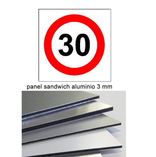 Limite vitesse panneau - limite, de