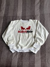 Vintage Bullrot Wear Rare Baggy Embroidered Big Logo Sweatshirt Size XXL Mens