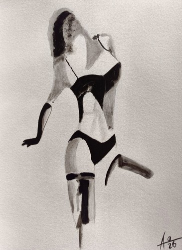 Peinture encre - à, l’encre