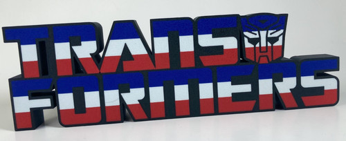 Plaque logo transformers 3d - -,