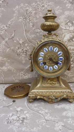 Pendule borne bronze napoleon - pendule,