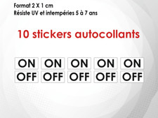 10 stickers autocollant (2 X1