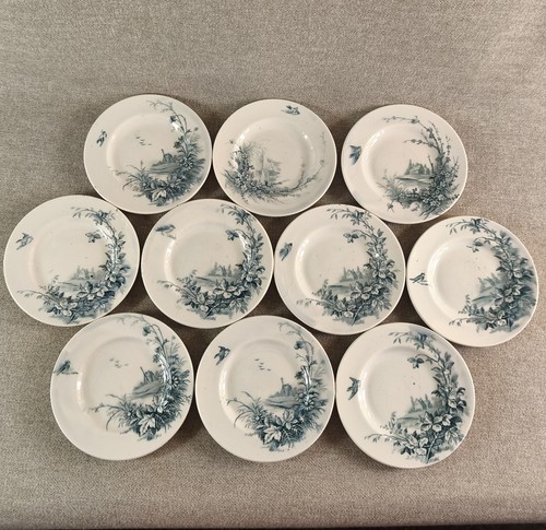 Dix assiettes plates - dix,