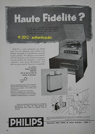Publicite 1957 philips - 1957,
