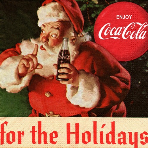 Serviettes papier coca cola - serviettes,