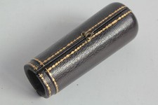 19th Century Iron Gilded Leather Cane Knob Case (74764)