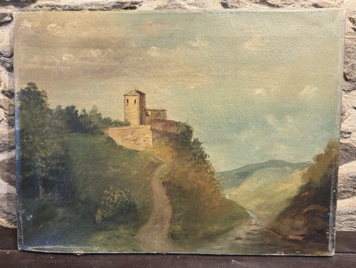 Huile xix ème 41x55 - huile, cm