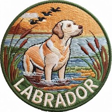 Patch Labrador brodé
