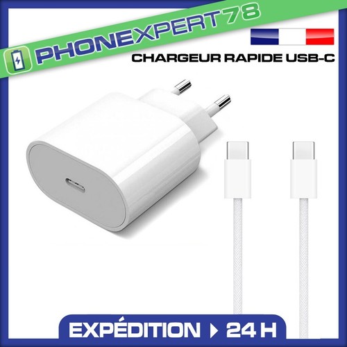 Chargeur iphone secteur rapide - iphone,