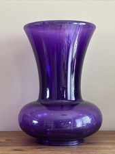 La Boheme By Kartell w/ Starck - Purple Acrylic Stool Vase End Table 18" Height