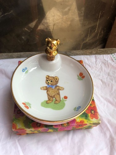 Assiette bouillie vintage - assiette,