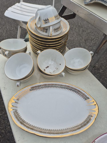 Service tasses limoges g - limoges, c.g