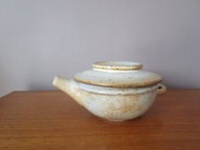 Vintage France Du Marais Sandstone Sauce Bowl with Lid