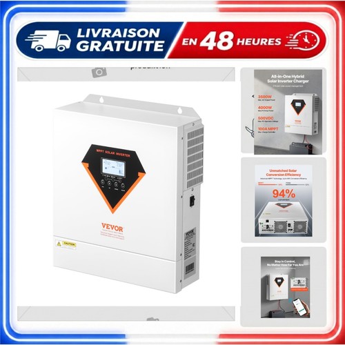 Onduleur solaire hybride vevor - onduleur,