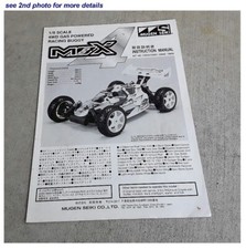Vintage RC Car Buggy 1/8 Mugen Seiki MBX4 Original Owners Manual 23-pages