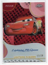 2025 Topps Disney Chrome LIGHTNING McQUEEN Autograph/Auto Facsimile Mickey #/28