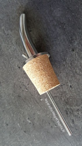 Bouchon liège inox bec - bouchon, inox,