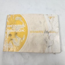 OEM Original Honda Owner's Manual Book - 1977 CB550 Four K