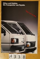 TOYOTA HI ACE & LITE ACE Brochure Allemand 18 pages 06/1986