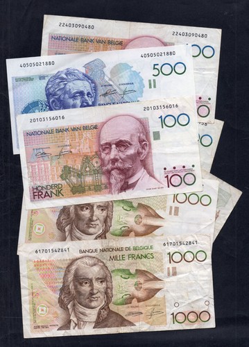 Lot billets la - de, banque