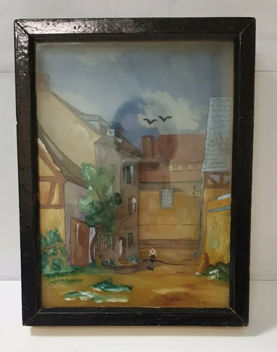 Tableau vintage peinture - , sur
