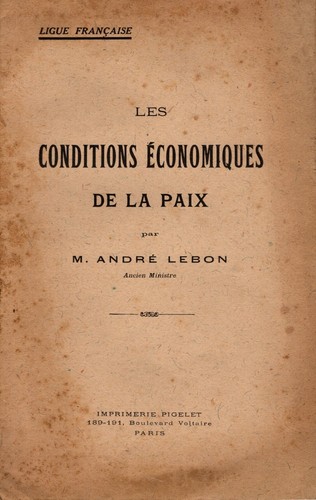 Andre lebon les conditions - les,