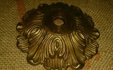 1 SOLID BRONZE OR BRASS CEILING LAMP ROSE diameter 8.8 cm chandelier lamp
