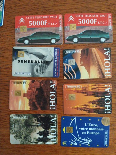 Lot télécartes - lot, 8