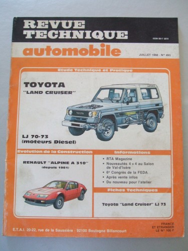 Revue technique toyota land - technique,
