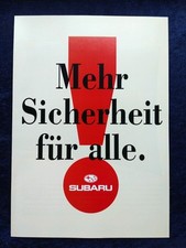 1994 Subaru Legacy Estate SVX Libero Justice Brochure