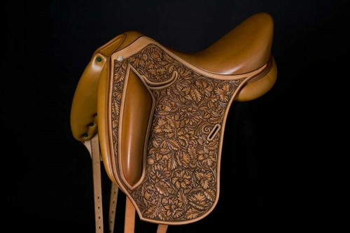 Selle cheval cuir de - en,