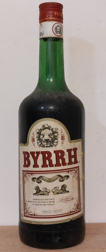Ancienne bouteille byrrh 100cl - bouteille,