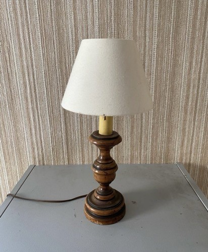 Lampe chevet bureau bois - lampe,