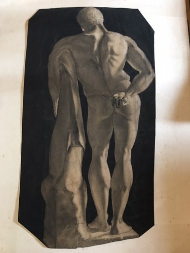 étude masculin du 19 - Étude,