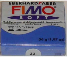 Pâte fimo soft bleu brillant