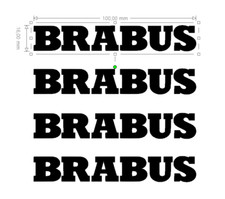   4 STICKERS BRABUS MERCEDES
