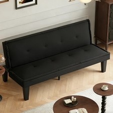 62.99" Futon Sofa Bed Faux