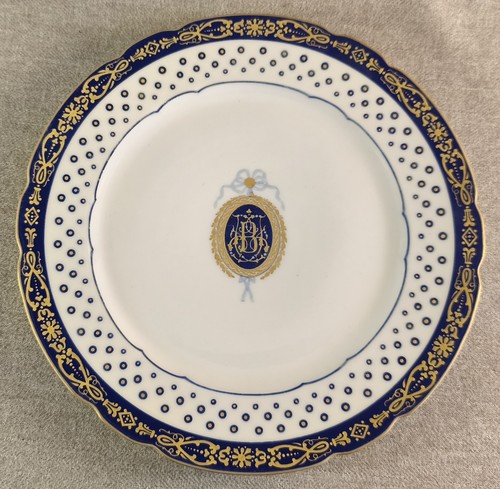 Assiette monogramme - monogramme, en