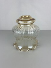 Beautiful Vintage Gold Glass Lampshade, Ceiling Light, Walker 